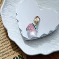 Mini Resin Strawberry Lobster Clasp Charm Keychains view 5