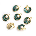 Pearl Shell Charms in Seven Colors and Two Metal Tones view 9