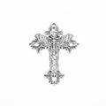 Floral Vine Cross Metal Charm in 2 Decorative Finishes view 4