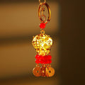 Illuminated Coin Lantern Keychains With Red or Yellow Bead Tassels view 6
