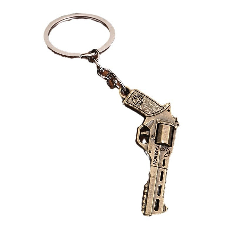 Vintage Pistol Zinc Alloy Keychain Gift Pendant Accessory
