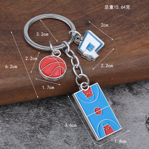 Badminton Shuttlecock Zinc Alloy Keychain Gift for Friends and Awards