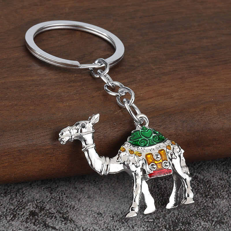 Metal Camel Keychain Desert Souvenir Zinc Alloy Gift Charm
