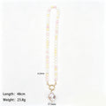 Colorful Round Bead Necklaces With Four Gold Tone Pendant Shapes view 7