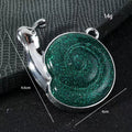 Silver Tone Snail Charm Pendant Enamel Shell Three Colors view 3