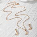Gold Enamel Butterfly Bird Necklace Earring Sets 7 Styles view 4