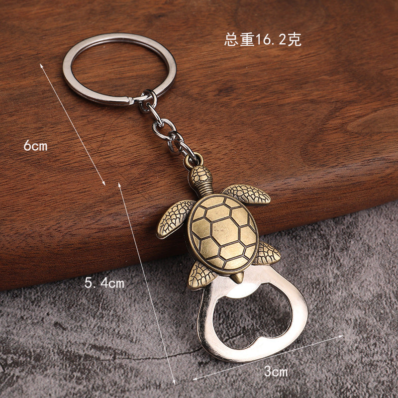 Animal Bottle Opener Zinc Alloy Souvenir Keychain with Enamel Finish