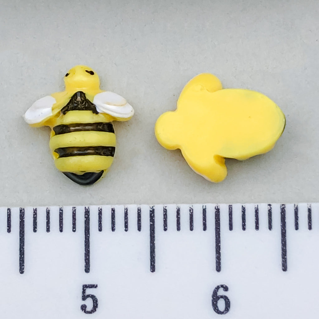 Resin Bee Charm Pendants