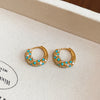 Turquoise Hoops