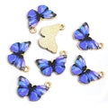 Enamel-Look And Printed Silver Gold Butterfly Alloy Charms in 20 Styles view 12