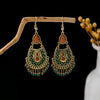 Green Filigree Drops