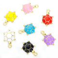 Colorful Enamel Turtle Jewelry Components For DIY Earrings And Bracelets Charms view 4