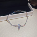 Zircon Butterfly Tennis Bracelet Seven Gold Silver Styles view 10