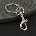Alloy Split Key Ring with Trigger Clasp and Chain Hardware Findings view 8