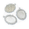 Ornate Oval Pendant Tray Assortment Jewelry Making Components view 6