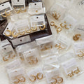 Random Assorted Stainless Steel Hoop and Drop Earrings by Pair view 5