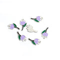 Colorful Tulip Enamel Alloy Charm Pendants for Jewelry Making view 7