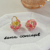 Pink Rose Hoops