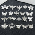 Blue Bee and Butterfly Metal Charms with 25 Listed Options view 1