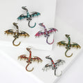 Winged Pterosaur Brooch in Six Enamel and Crystal Colorways view 1