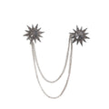 Flower Tassel Metal Brooch Pin for Jackets and Lapels view 5