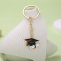 Graduation Cap And School Theme Metal Keychains, 6 Styles view 2