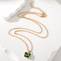 Gold Tone Crystal Butterfly Pendant Necklaces in Five Colors view 4