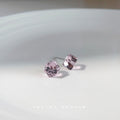 Faceted Cube Stud Earrings In Six Glass Like Color Options view 4