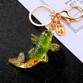 Translucent Arowana Fish Keychains in Ten Color Finishes view 4