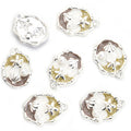 Painted Shell Charms in Five Colors and Two Metal Tones view 6