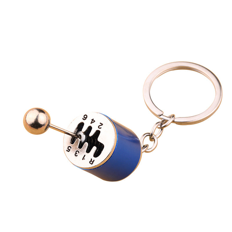 Manual Gear Shift Model Metal Keychain Stress Relief Toy Charm