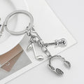 Antique Silver Alloy Charm Keychain with Novelty Designs view 9