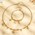 Crystal Octopus Charm Necklace and Bracelet Collection view 4