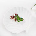Red Green Stocking Metal Brooch Pin for Jackets and Lapels view 5