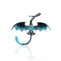 Western Dragon Enamel Brooch Four Colors Crystal Accents view 5
