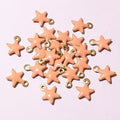 Tiny Enamel Star Pendant Charms in Eight Color Options view 7