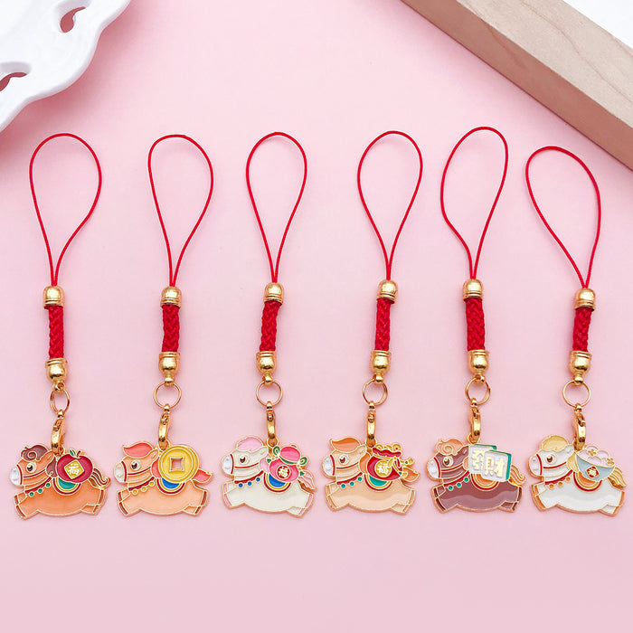 Horse Charm Keychains with 30 Multi Motif Styles for Bags and Keys