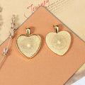 Heart Shaped Cabochon Pendant Trays in Six Metal Finishes view 3