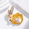 Tulip Two Designs Metal Brooch Pin for Jackets and Lapels view 5