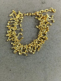 Abstract Curvy Metal Link Bracelets Gold and Silver Tone view 6