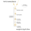 Gold Czech Glass Y-Lariat Necklace Six Stone Colors view 8