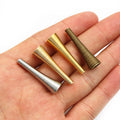 Tapered Trumpet Flower Bead Caps in Five Metal Finishes view 3