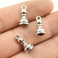 Chess Piece Charms in Knight King Queen and Pawn Designs view 7