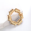 Floral Wreath Wreath Enamel Two Designs Metal Brooch Pin view 3