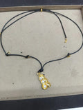 Pearl Pod Pendant Cord Necklace in Gold and Silver Tones view 6