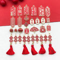 Red Number Metal Beads with 34 Listed Options for DIY Jewelry Making view 3