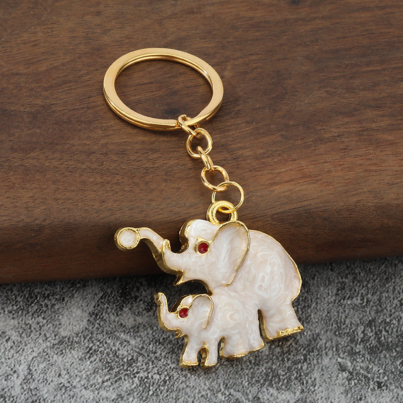 3D Elephant Zinc Alloy Keychain Gift for Car Keys