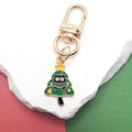 Christmas Enamel Alloy Keychains Gold Lobster Clasp 12 Styles view 9