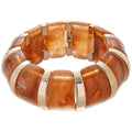 Acrylic Marbled Segment Bracelets Gold Spacers 8 Colors view 5