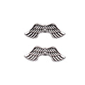 Curved Angel Wing Spacer Bead in 1 Finish for Jewelry Making view 3